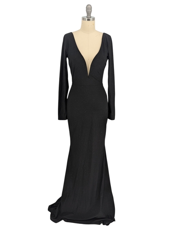 Lulus Dresses & Skirts - 01349 Lulus Sparkle Mermaid Maxi Dress Black size Small evening formal wedding